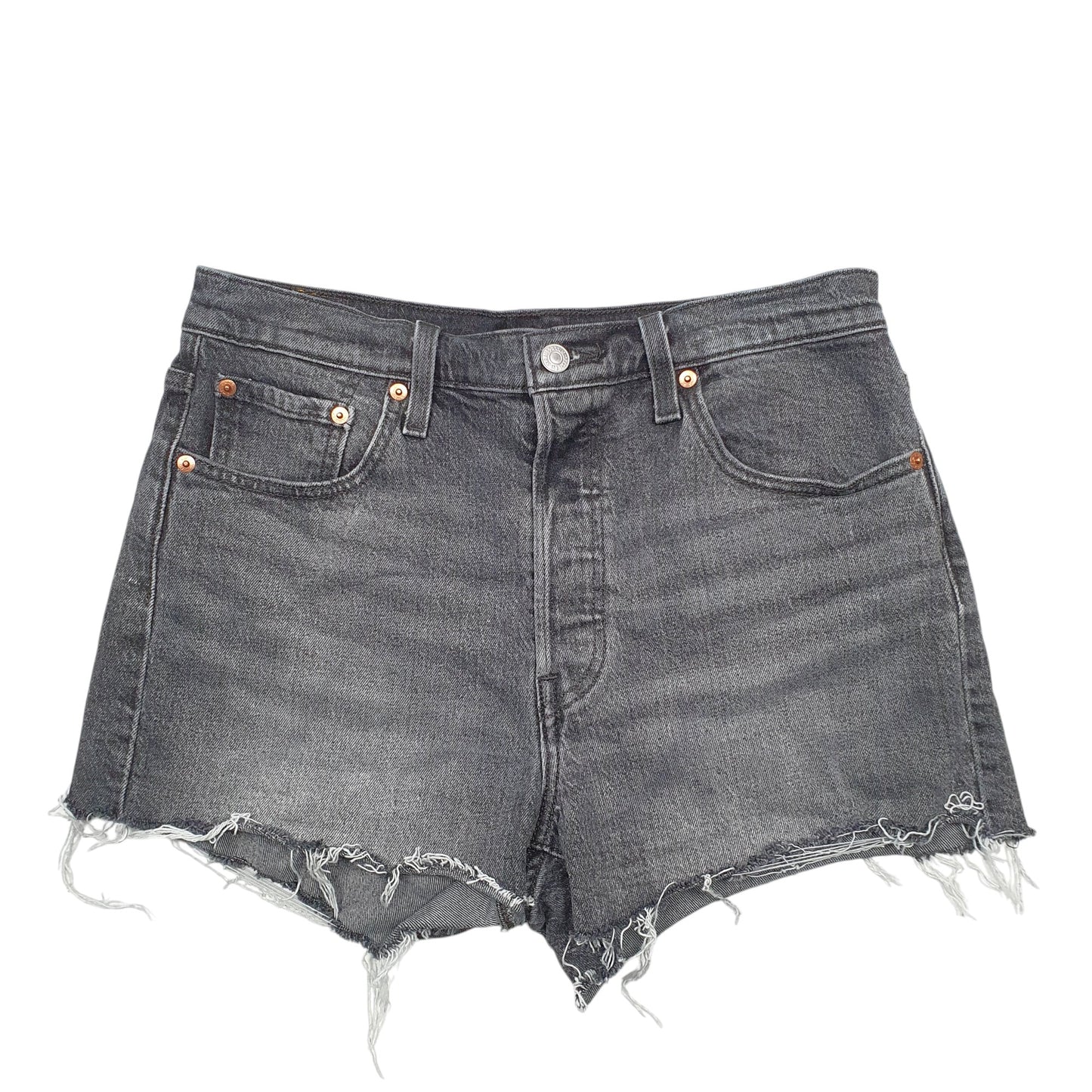 Womens Black Levis 501 Denim Shorts