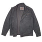 Mens Black Levis Military Army Zip  Coat