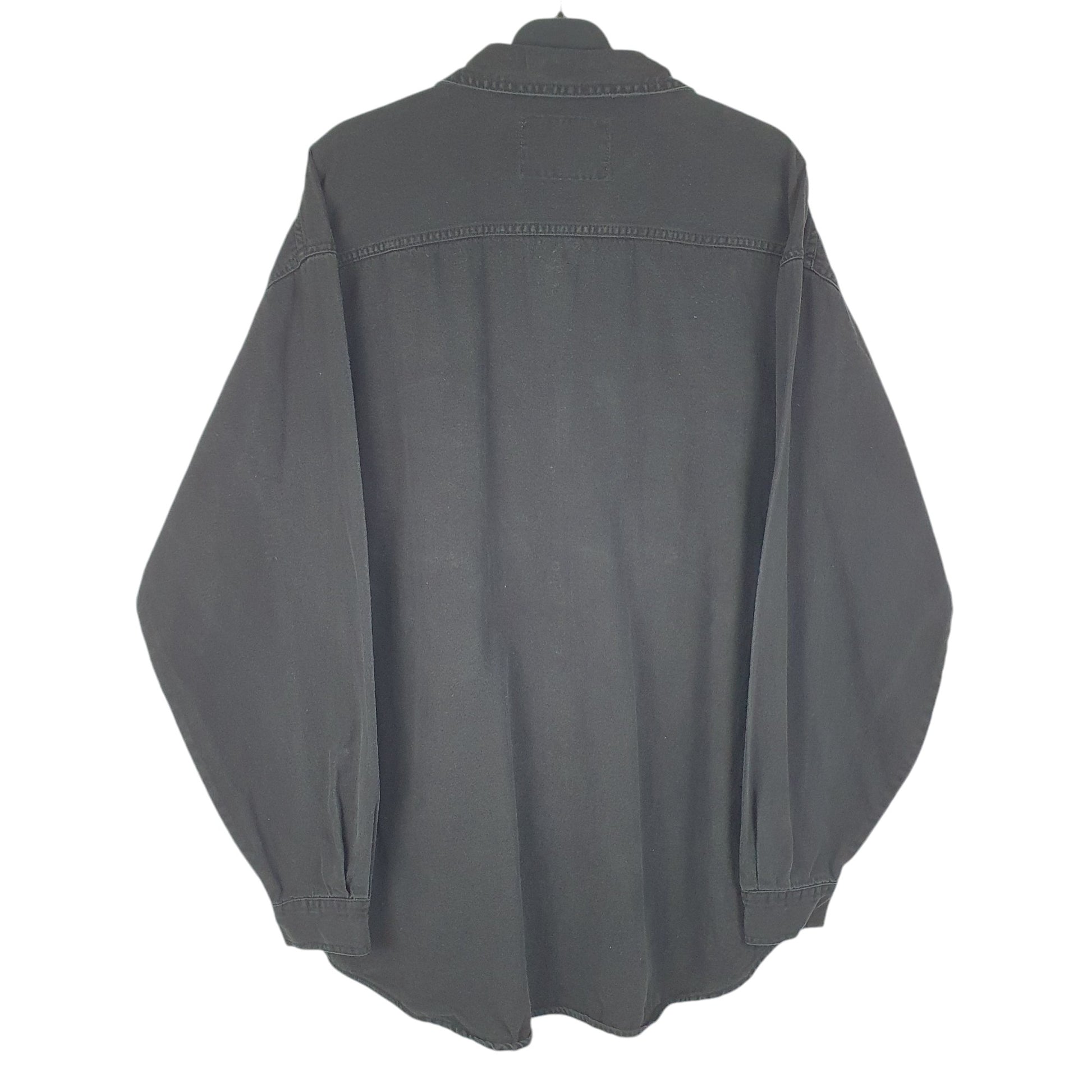 Mens Black Levis Denim Jeans Vintage Red Tab Overshirt Shacket Long Sleeve Shirt