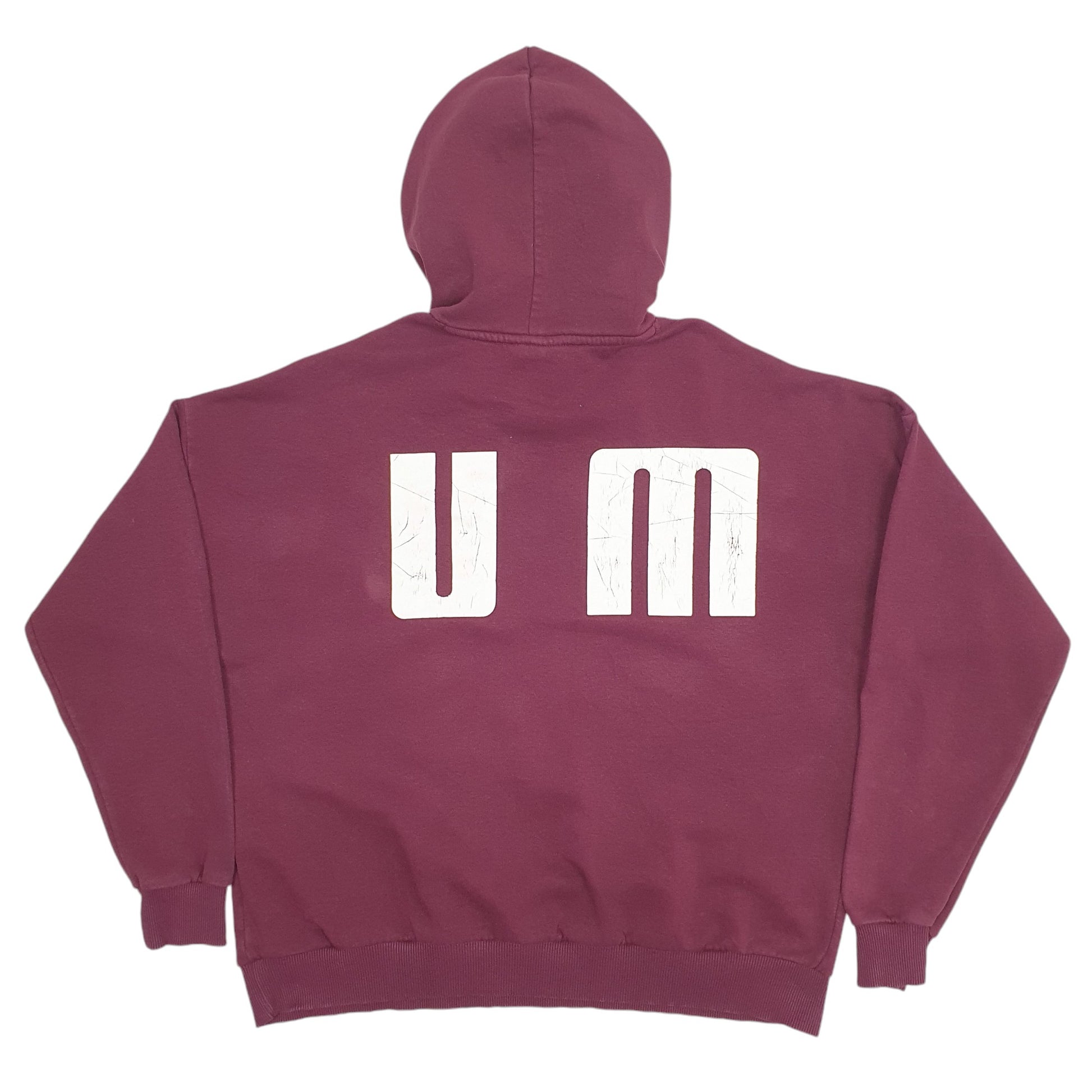 Womens Burgundy Puma  Hoodie Jumper