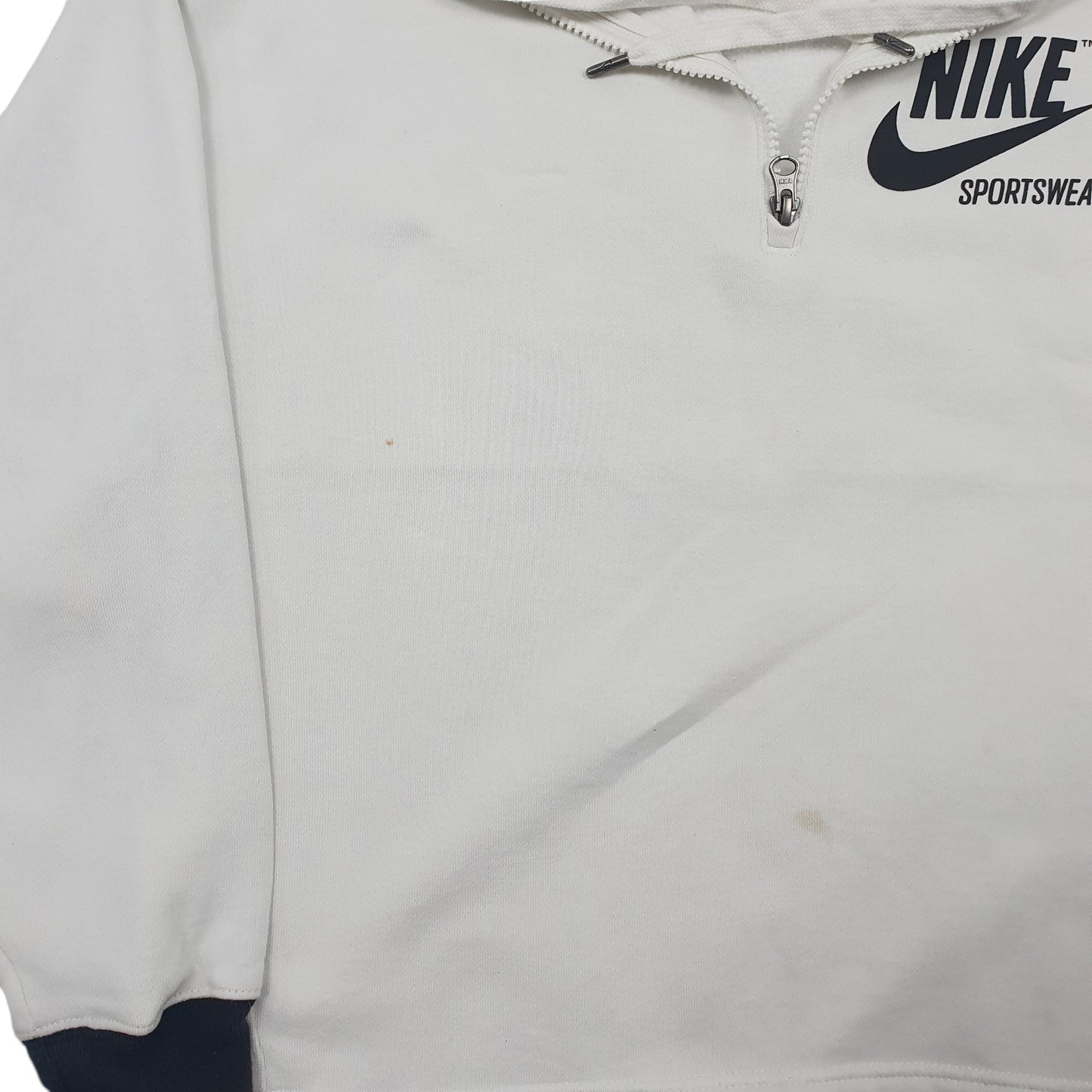 Mens White Nike Sportswear Quarter Zip Jumper