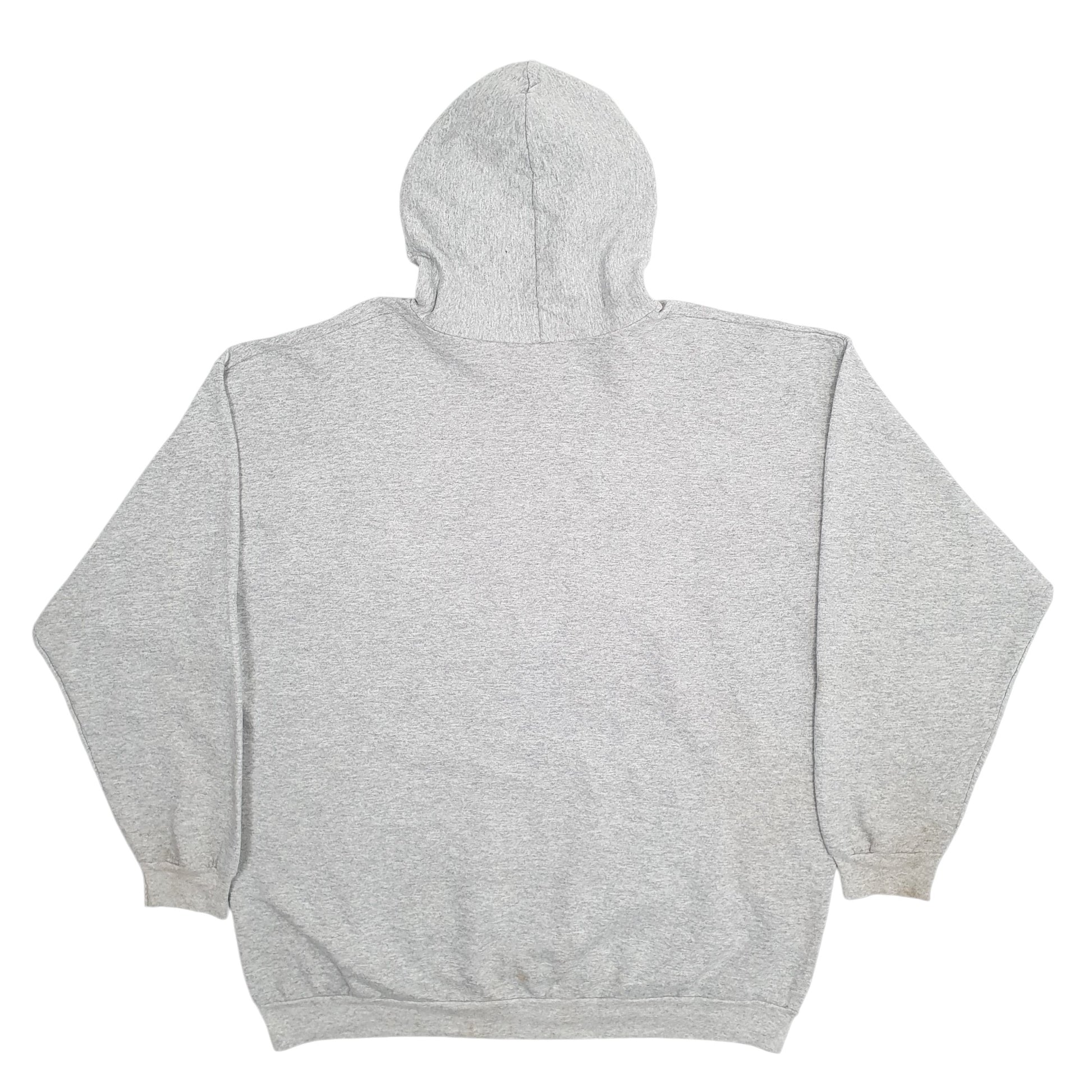 Mens Grey Port & Company Necedah Powerlifting Spellout Hoodie Jumper