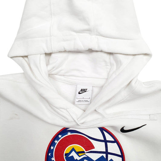 Mens White Nike 76ers Spellout Hoodie Jumper