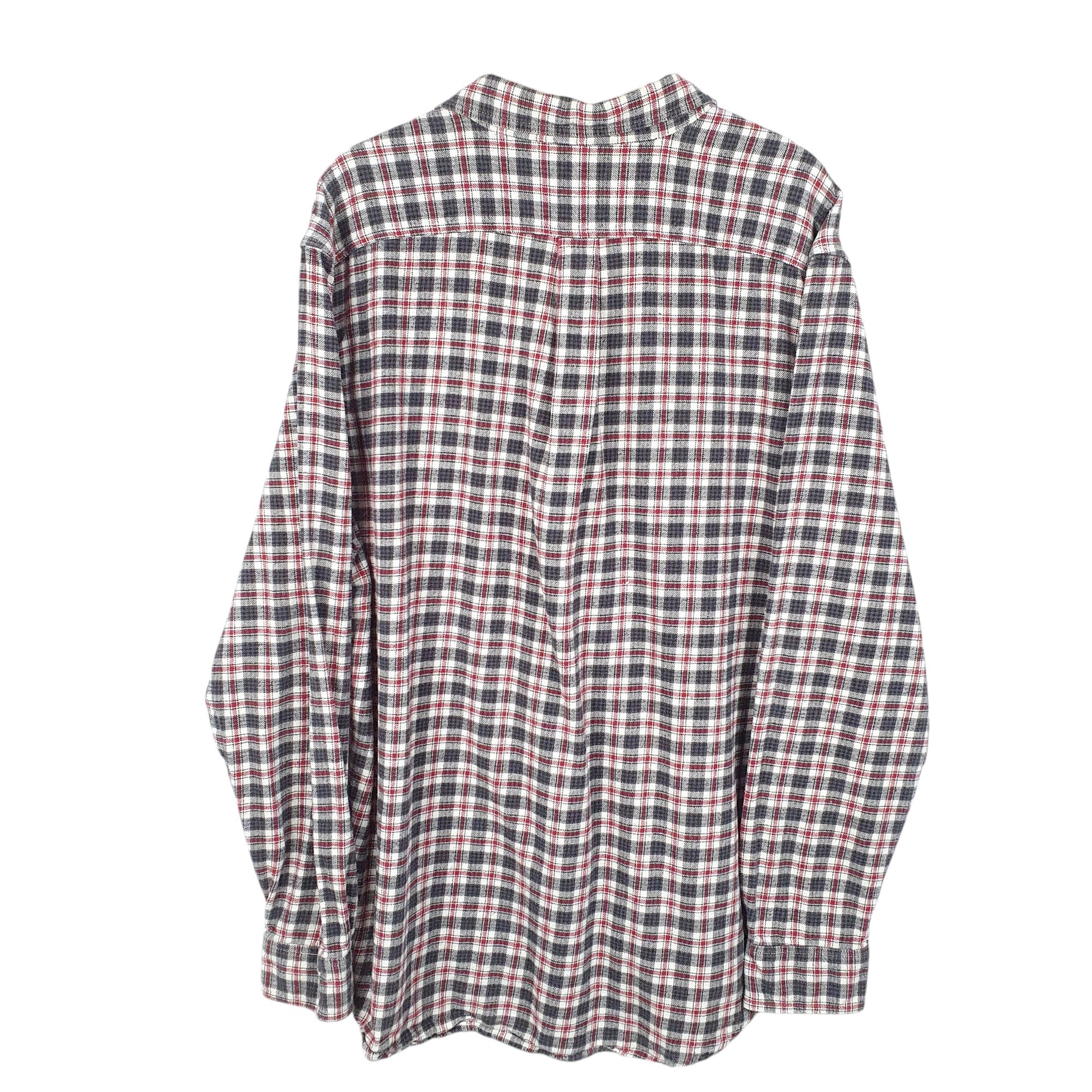 Mens White Gap Flannel Overshirt Long Sleeve Shirt