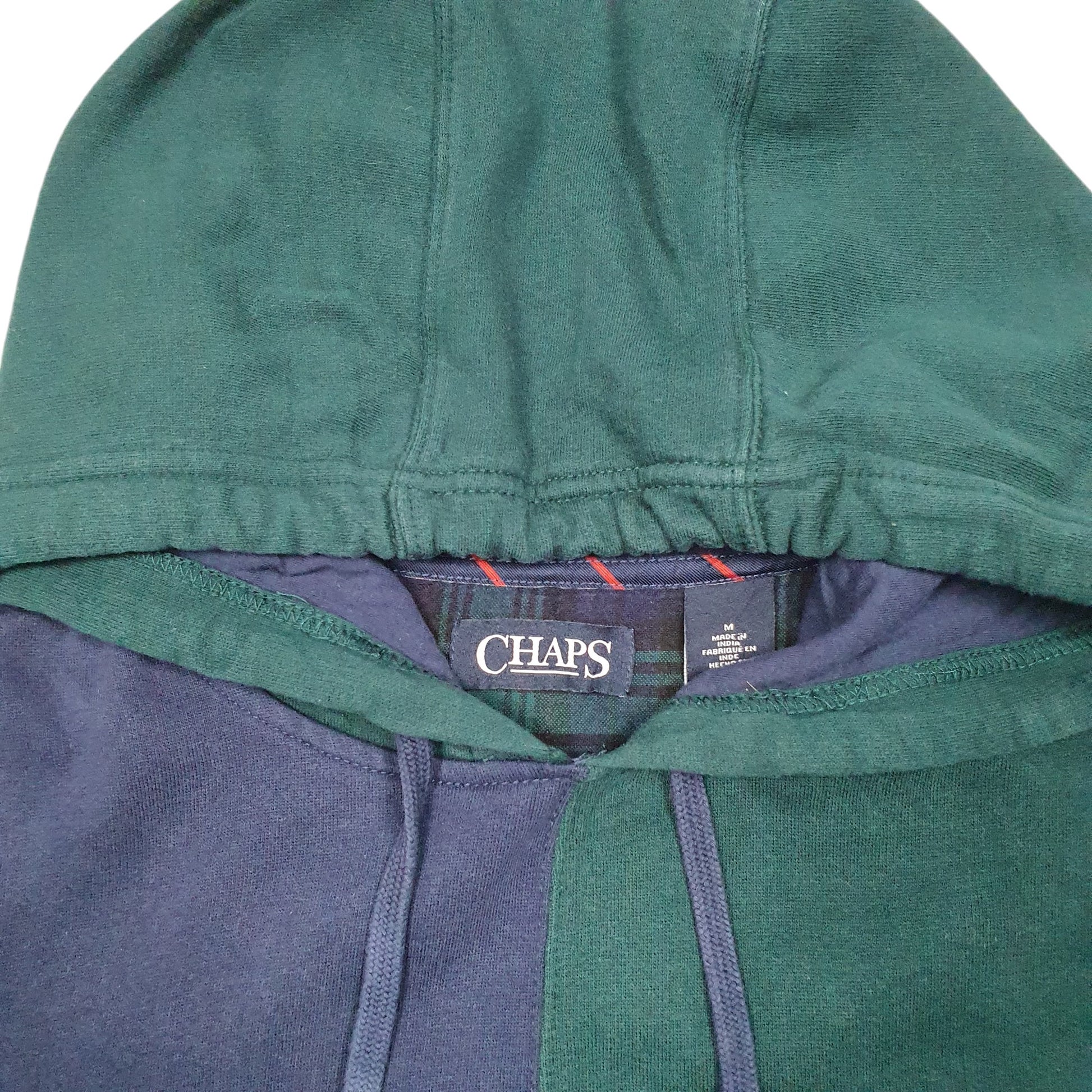 Mens Navy Chaps C Logo Two Tone Hoodie Jumper