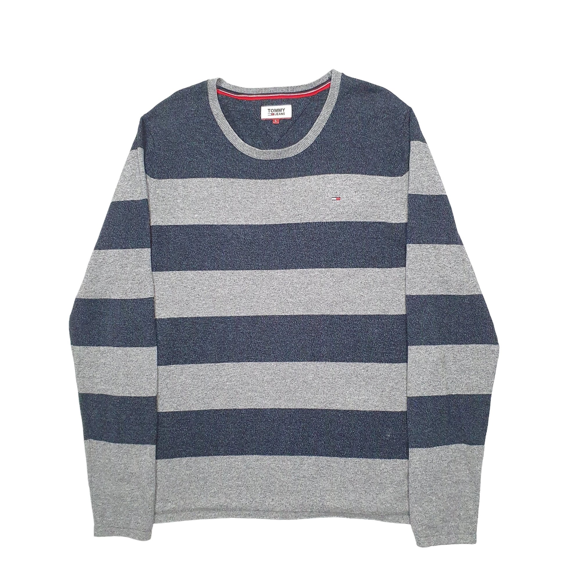 Mens Grey Tommy Hilfiger Knit Crewneck Jumper