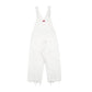 Mens White Dickies Denim Overalls Bib Painter and Decorater Dungaree Trousers