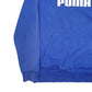 Mens Blue Puma Spellout Hoodie Jumper