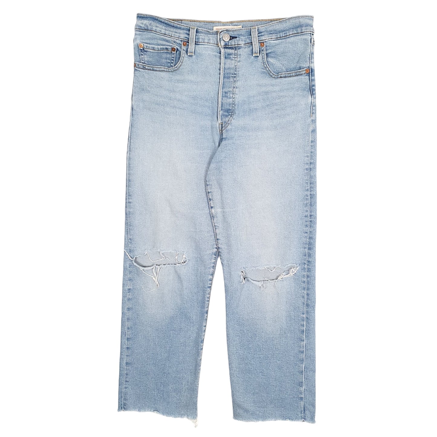 Womens Blue Levis High Rise Ribcage JeansW32 L27