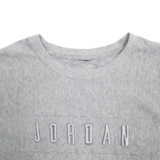 Mens Grey Nike Air Jordan Jumpman Crewneck Jumper