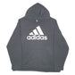 Mens Black Adidas Golf Spellout Hoodie Jumper