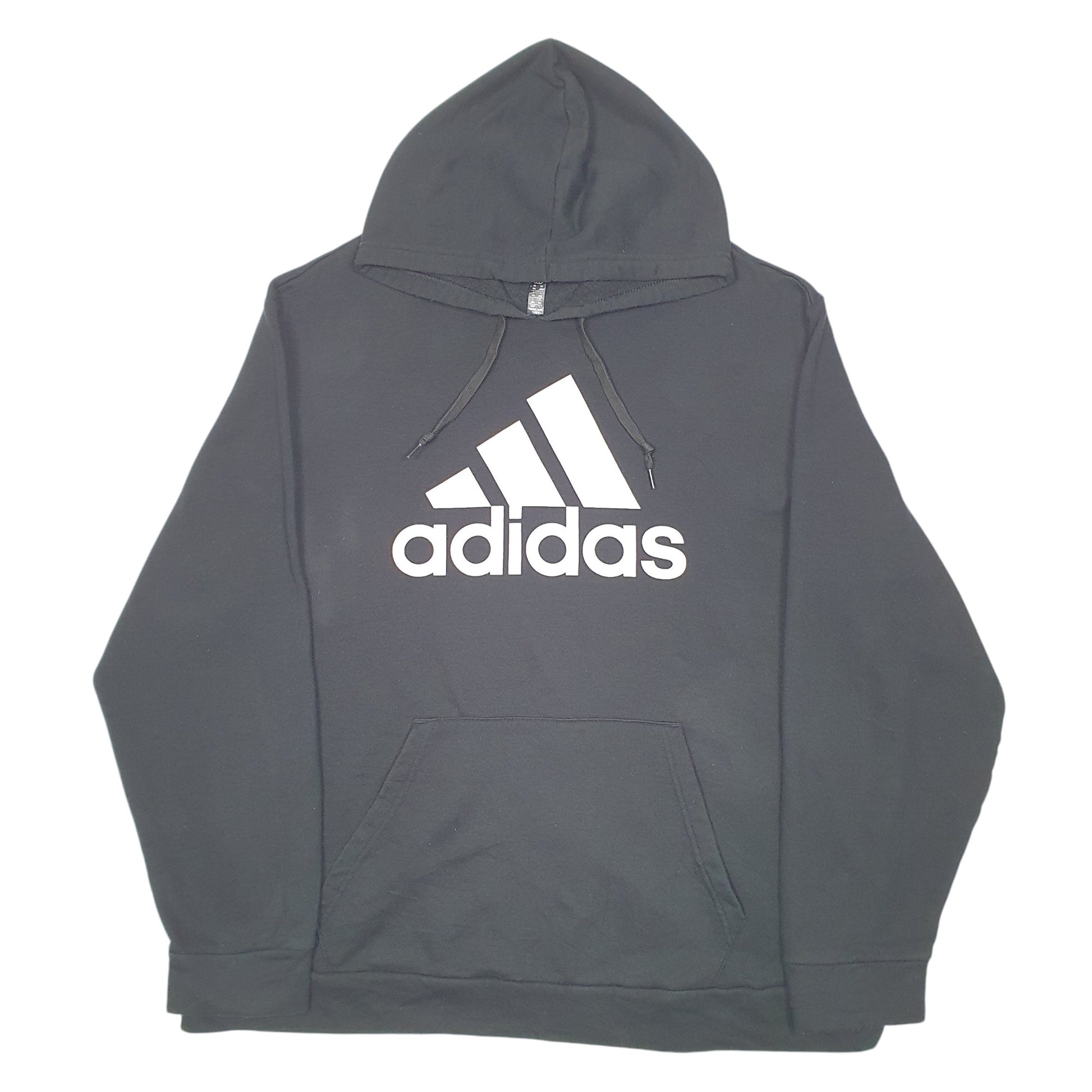 Mens Black Adidas Golf Spellout Hoodie Jumper