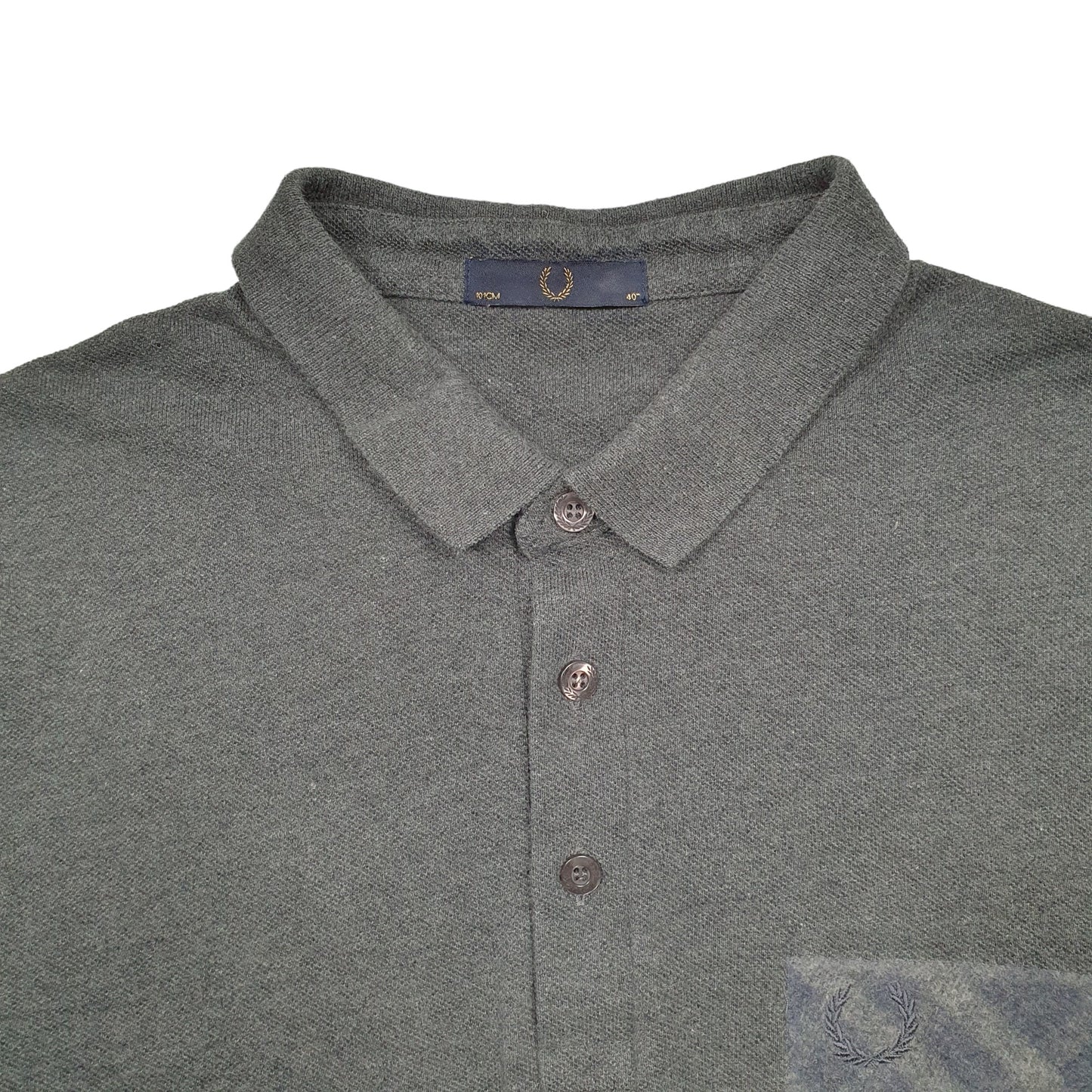 Mens Grey Fred Perry  Short Sleeve Polo Shirt