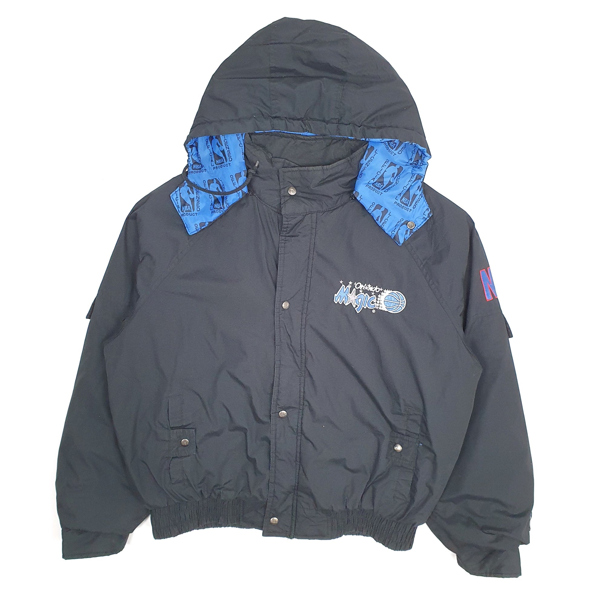 Mens Black Pro Player NBA Orlando Magic Basketball  Coat