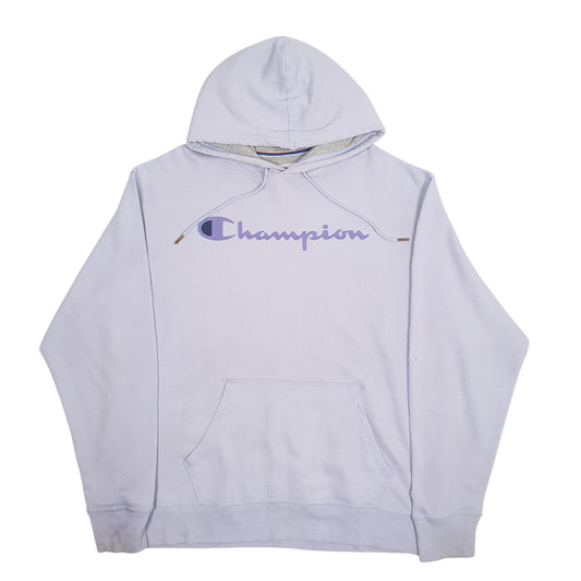 Mens Purple Champion  Hoodie Jumper