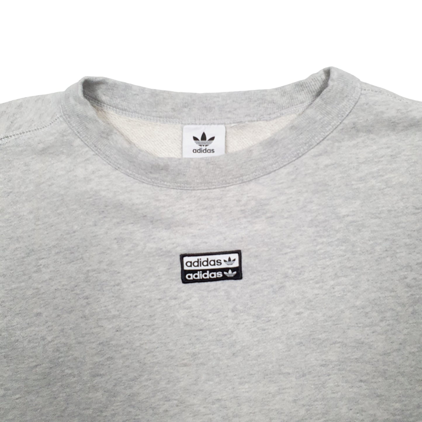 Womens Grey Adidas  Crewneck Jumper