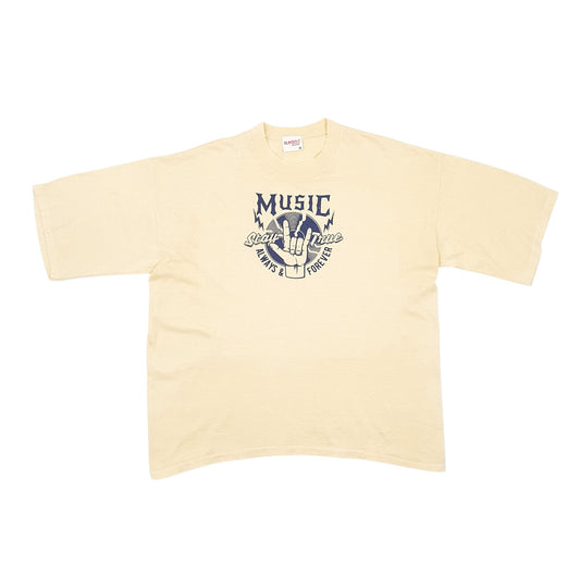 Mens Yellow Sun Belt Vintage 90s Short Sleeve T Shirt