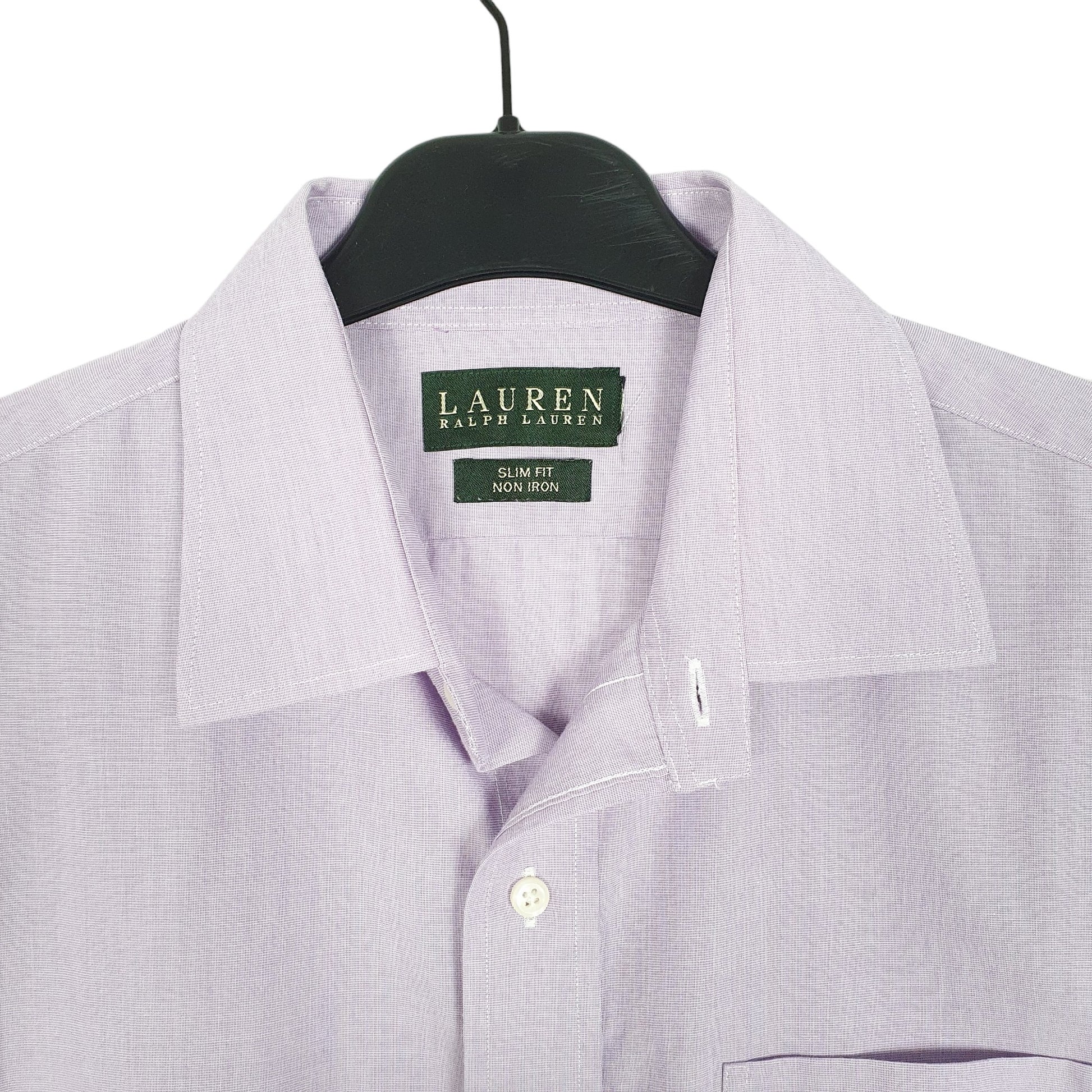 Mens Lilac Ralph Lauren  Long Sleeve Shirt