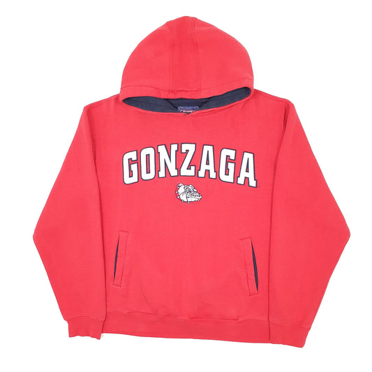 Mens Red Champs Gonzaga USA College Hoodie Jumper