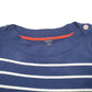 Womens Navy Nautica Knit Nautical Stripe Crewneck Jumper