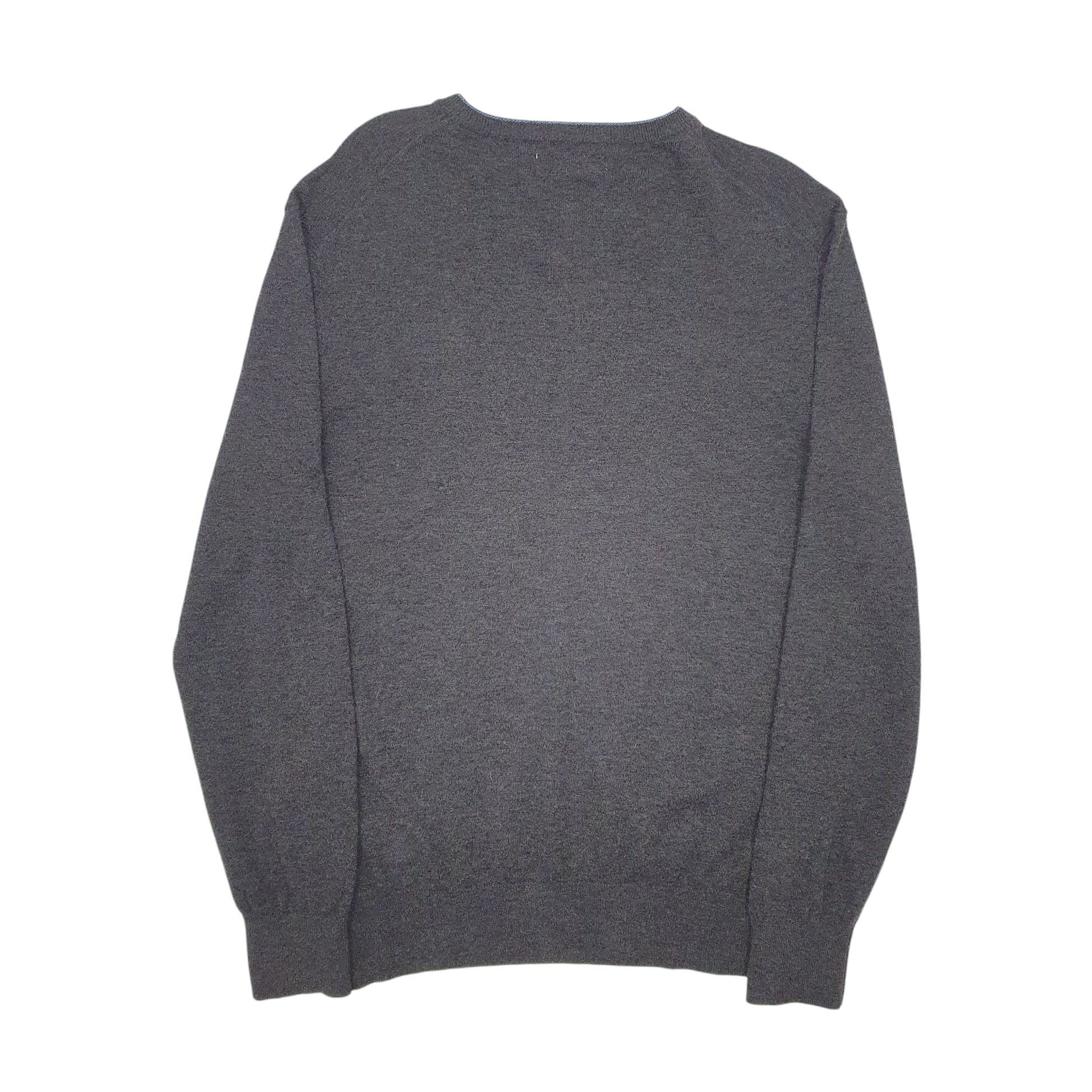 Mens Grey Boden Lightweight V Neck Jumper