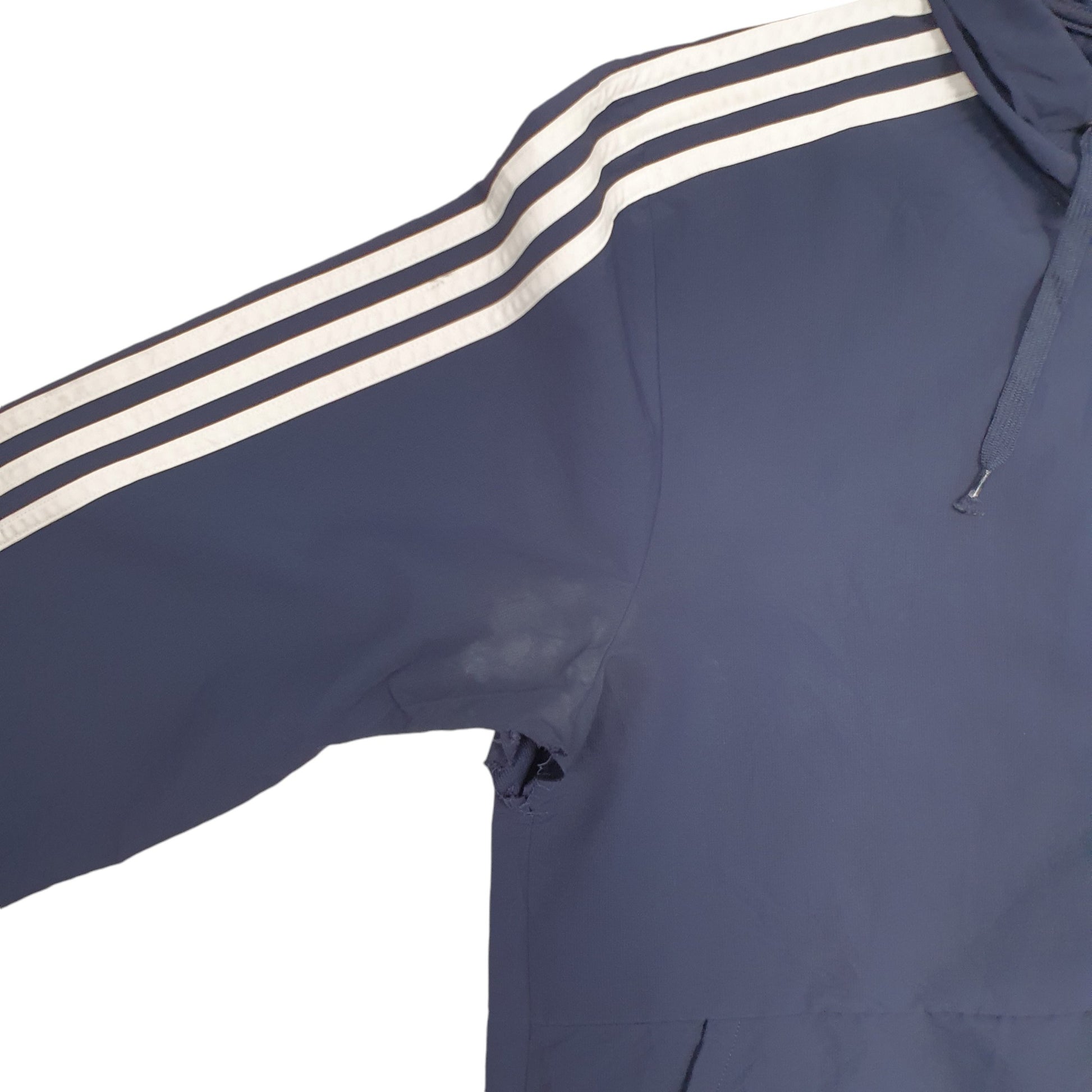 Mens Navy Adidas  Hoodie Coat