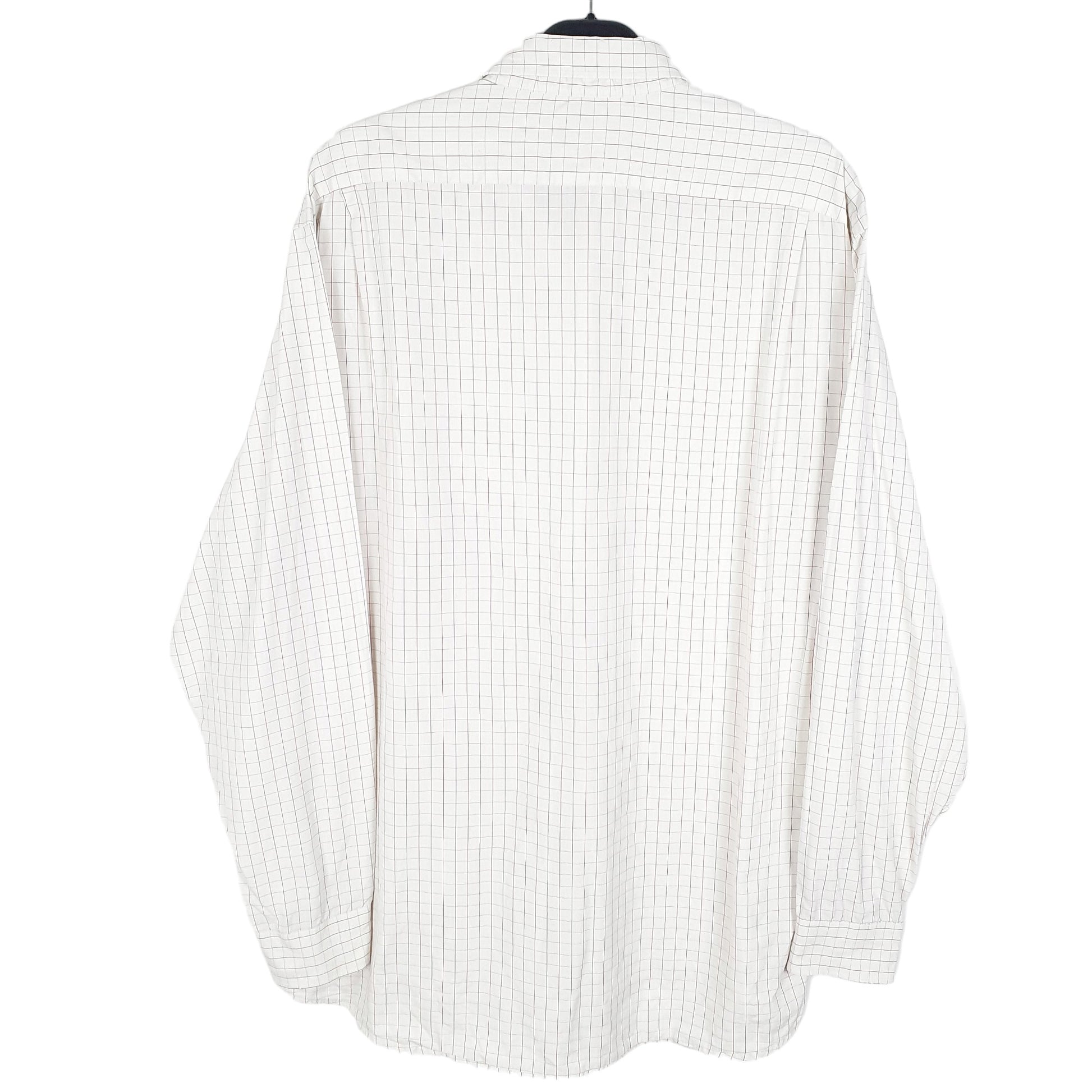 Mens White Lacoste Vintage Made In France Long Sleeve Shirt