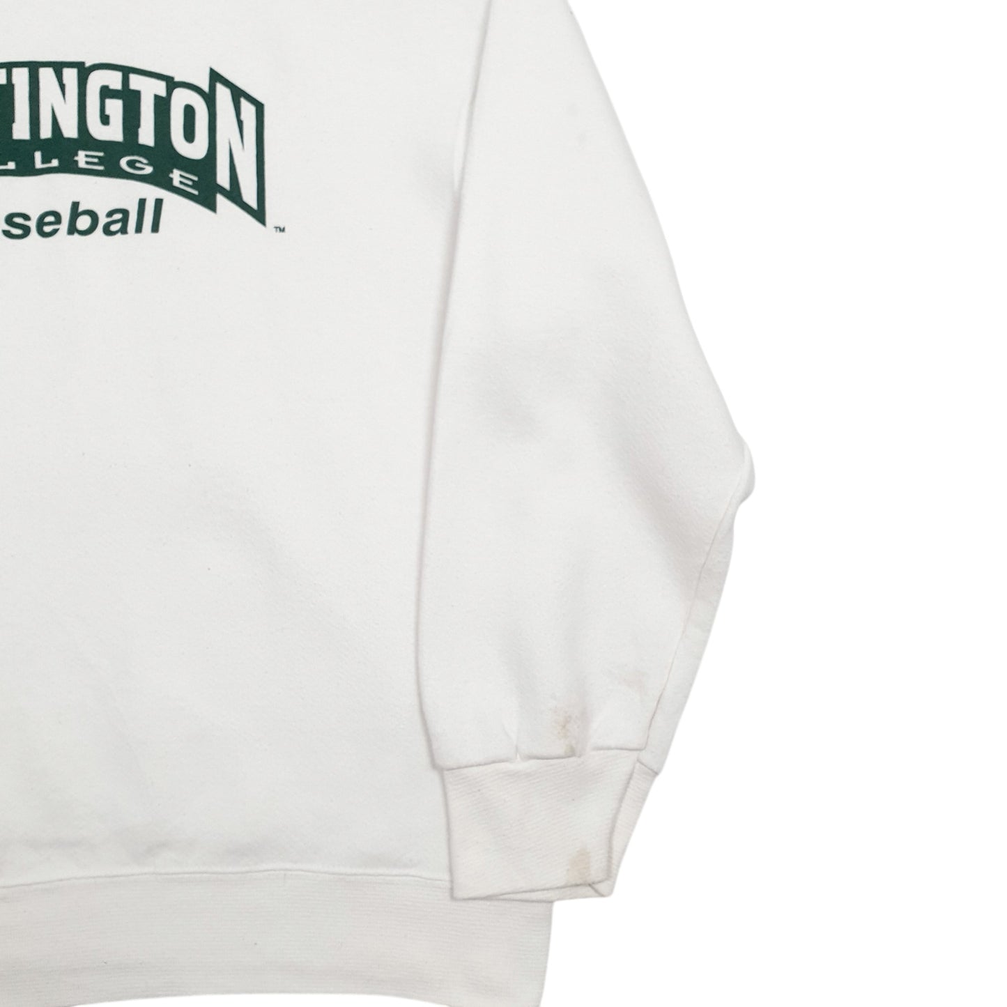 Mens White Fruit Of The Loom Foresters Baseball Hoodie Jumper