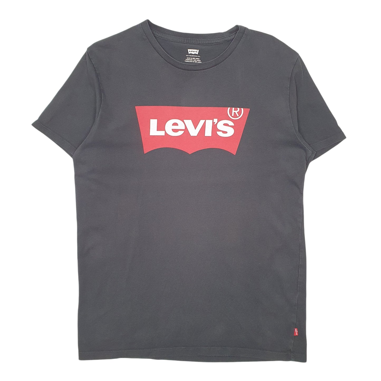 Mens Black Levis  Short Sleeve T Shirt