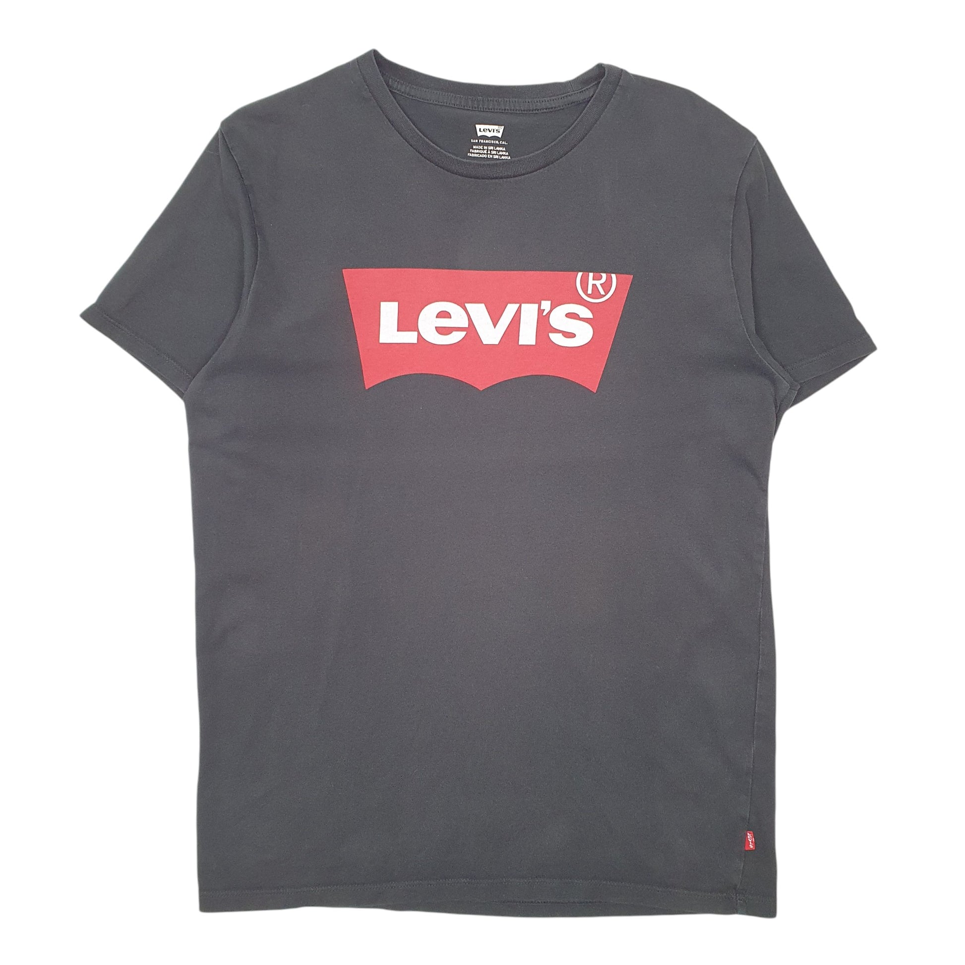 Mens Black Levis  Short Sleeve T Shirt