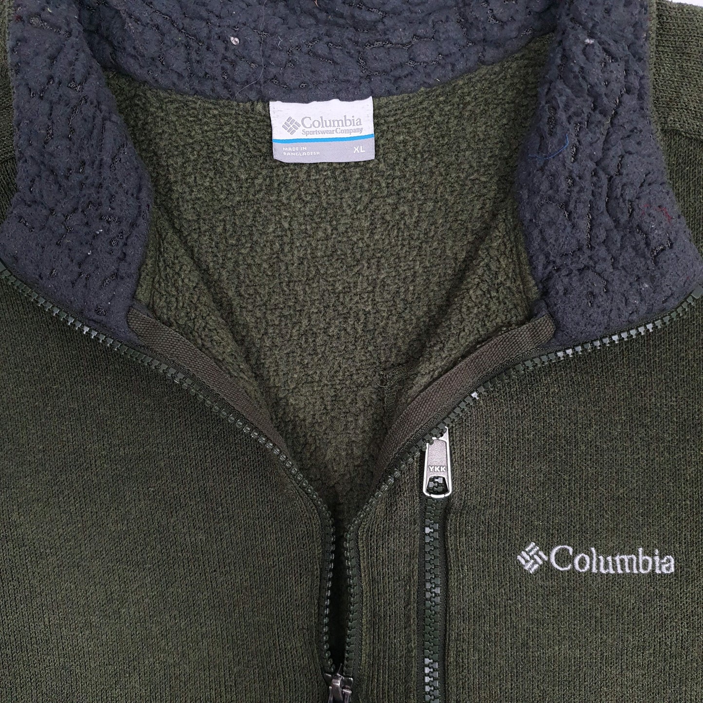 Mens Green Columbia Sportswear Company  Quarter Zip Jumper