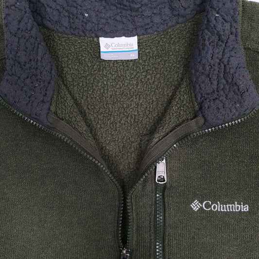 Mens Green Columbia Sportswear Company  Quarter Zip Jumper