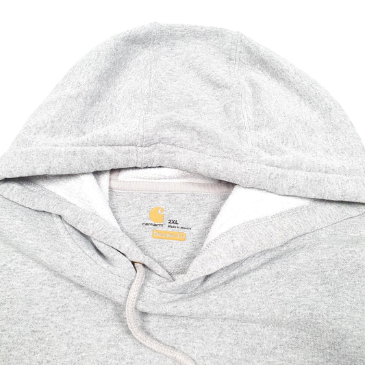 Mens Grey Carhartt Workwear Hoodie Jumper