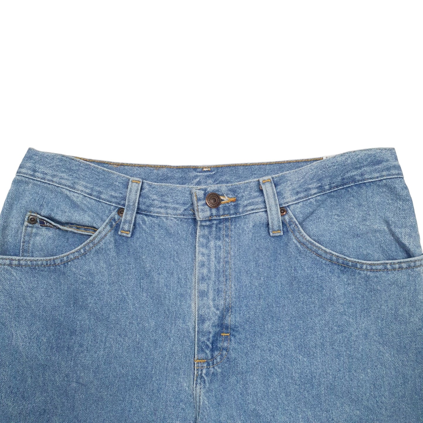 Mens Blue Lee Cut Off Denim Shorts