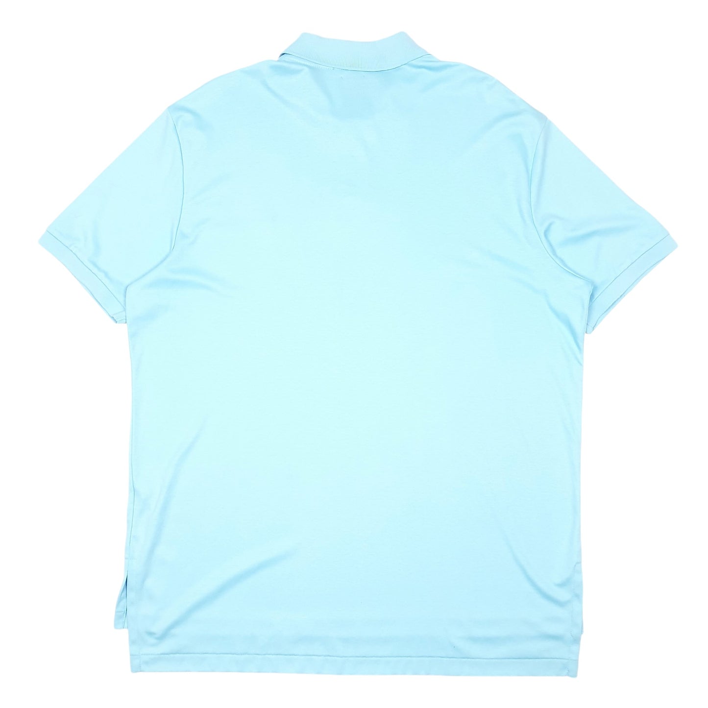 Mens Blue Polo Ralph Lauren Pima Soft Touch Short Sleeve Polo Shirt