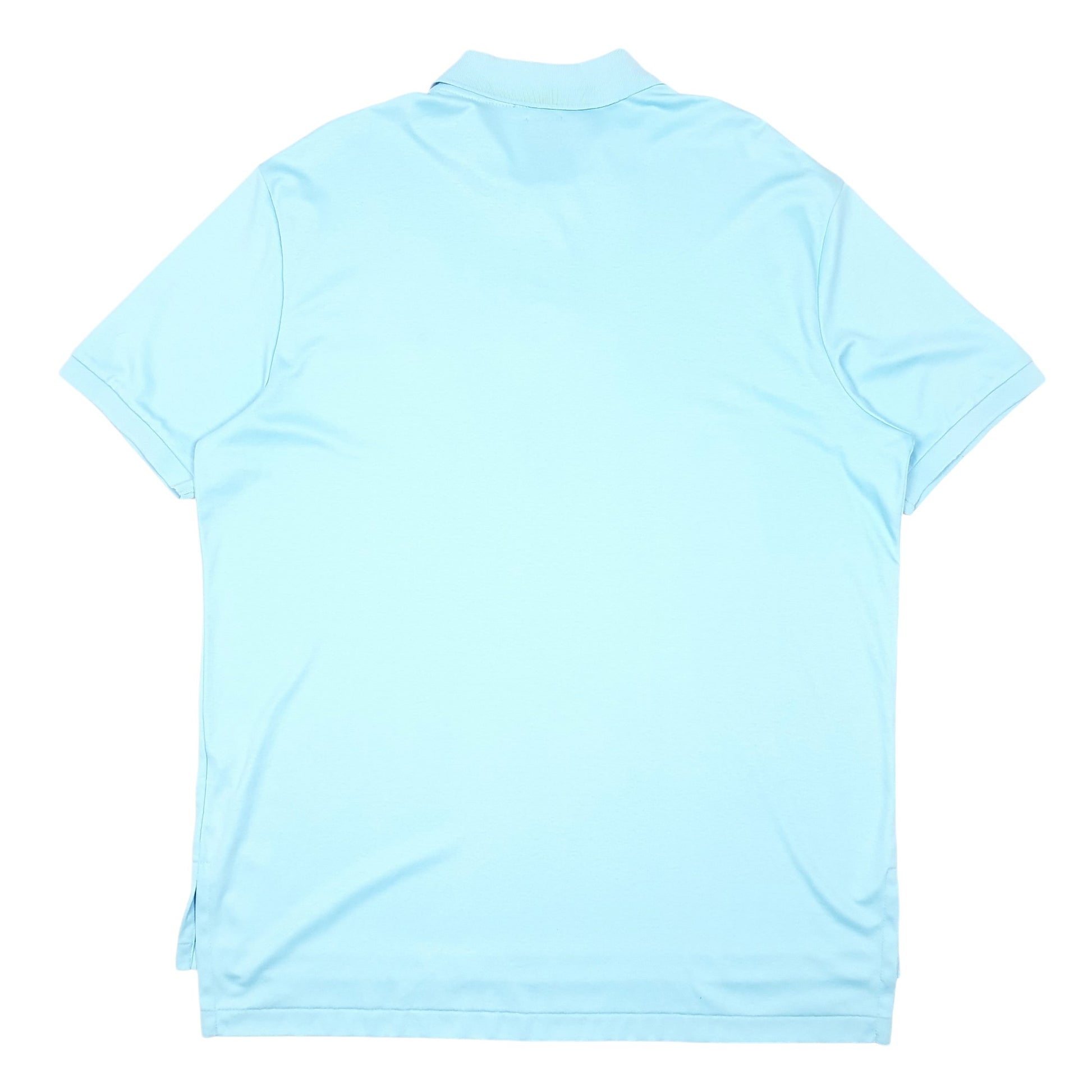 Mens Blue Polo Ralph Lauren Pima Soft Touch Short Sleeve Polo Shirt