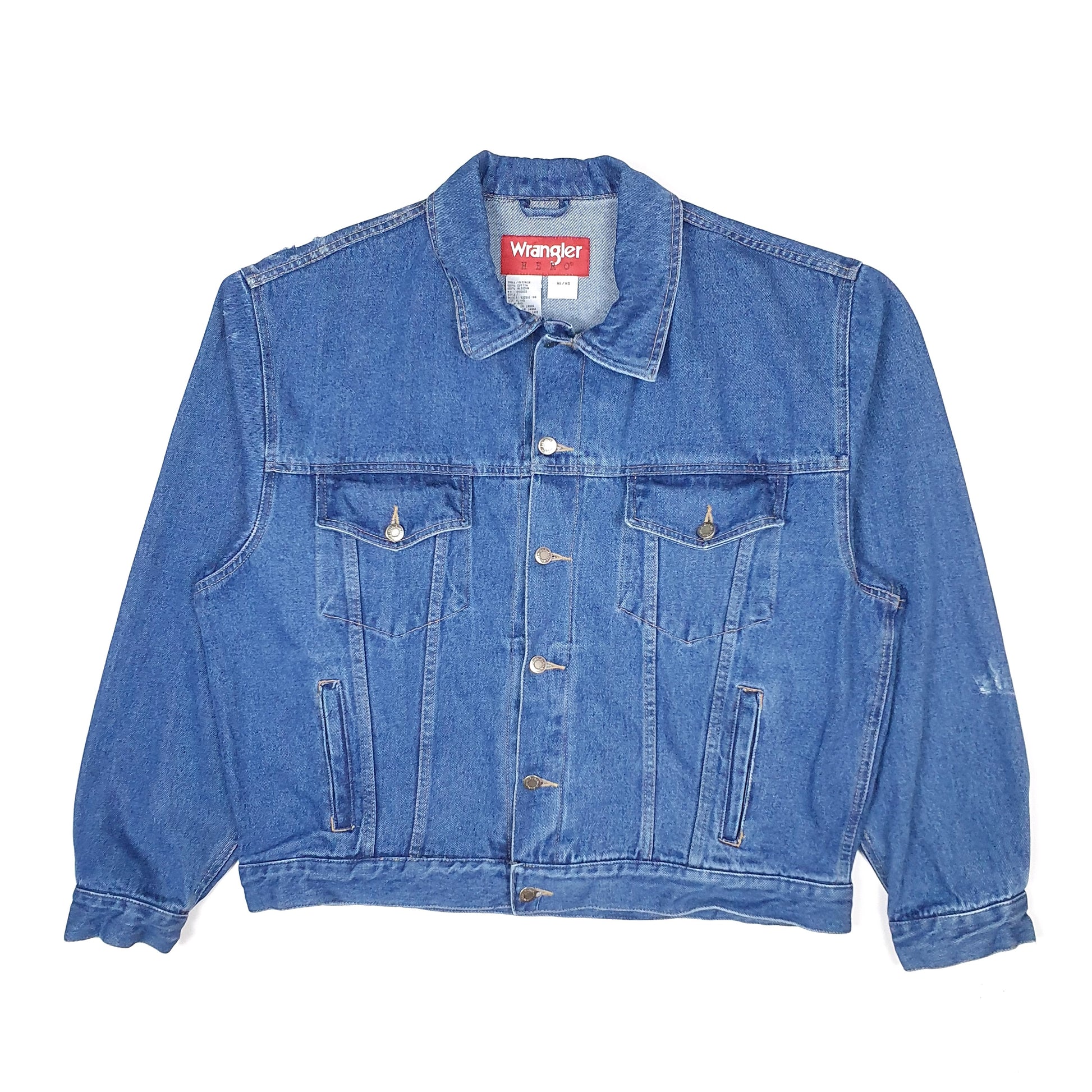 Mens Blue Wrangler Hero  Coat