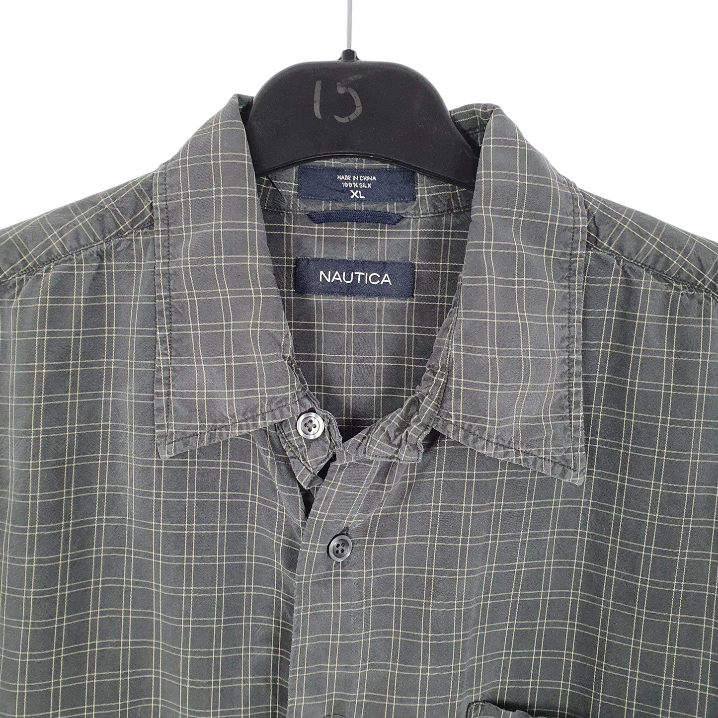 Mens Grey Nautica  Short Sleeve Shirt