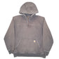 Mens Frey Carhartt Quarter Zip Hoodie Jumper