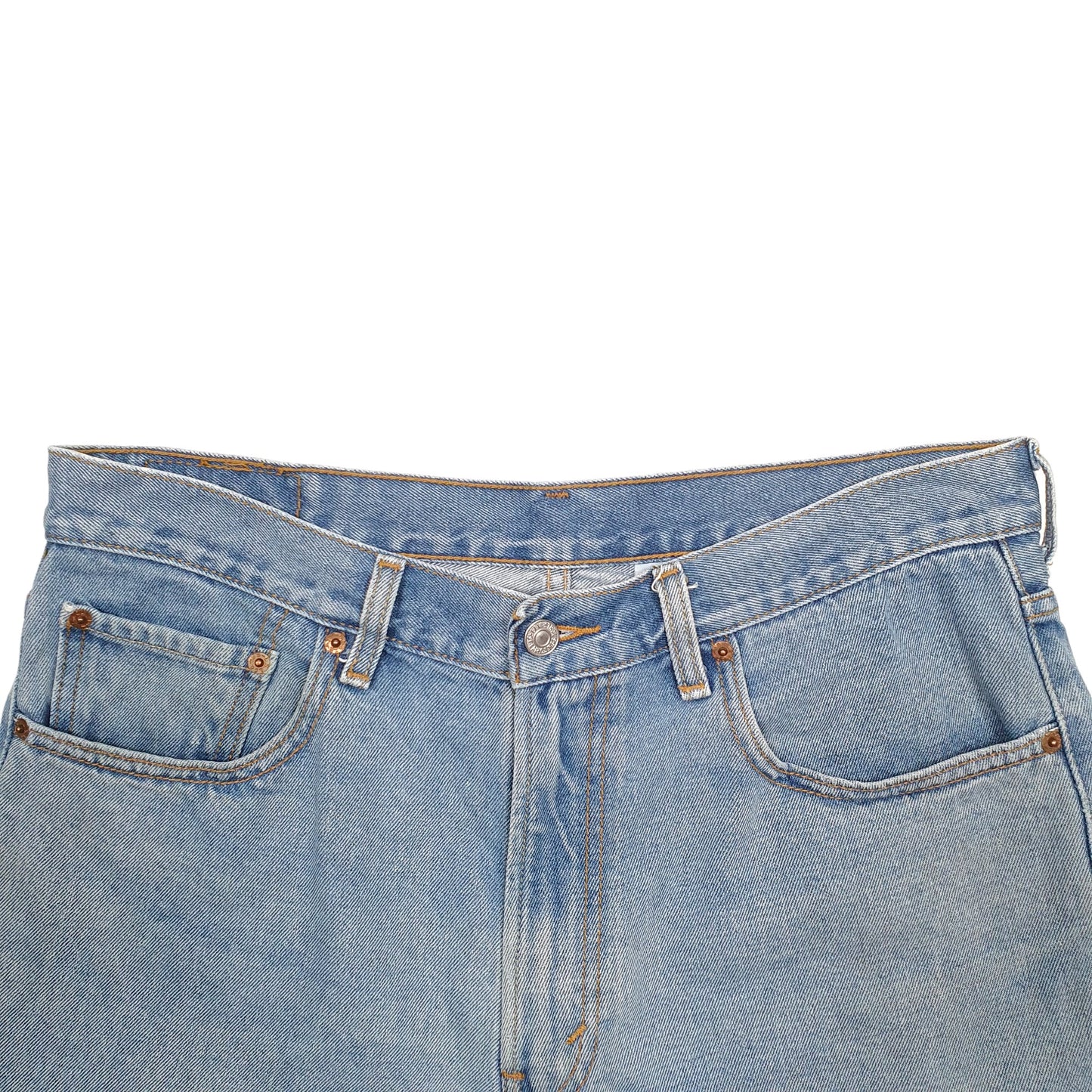 Mens Blue Levis Denim Jeans Jorts 550 Loose Denim Shorts