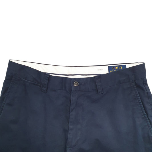 Mens Navy Polo Ralph Lauren Vintage 2000's Chino Trousers