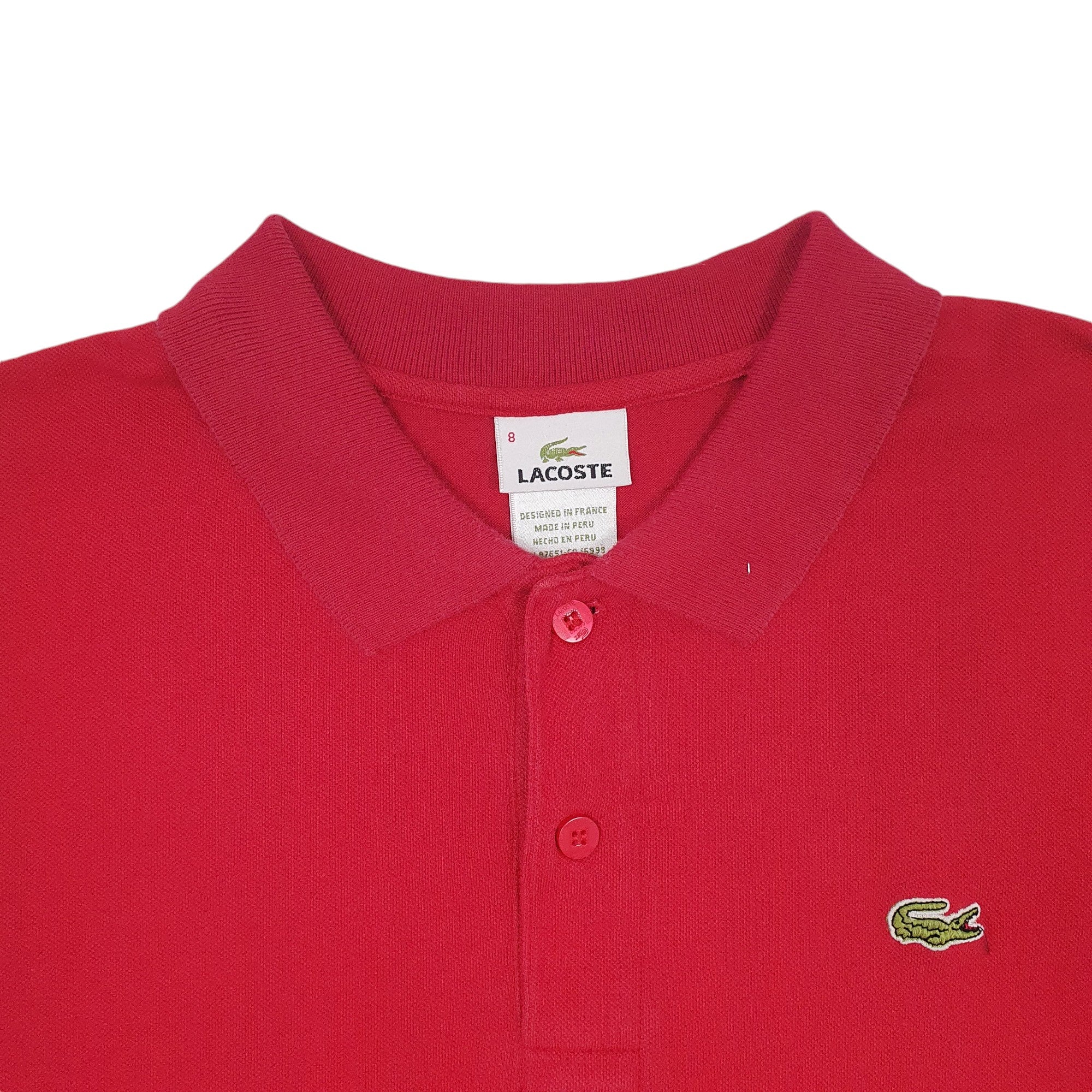 Lacoste Short Sleeve Cotton Polo Shirt XL