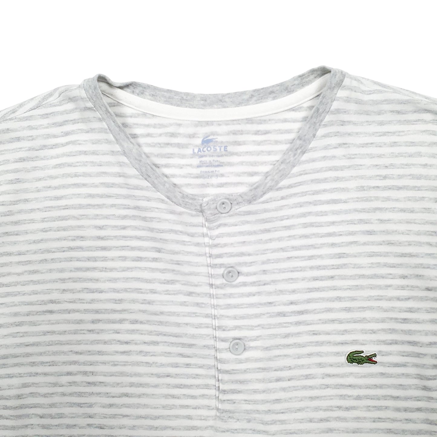 Mens White Lacoste  Short Sleeve T Shirt