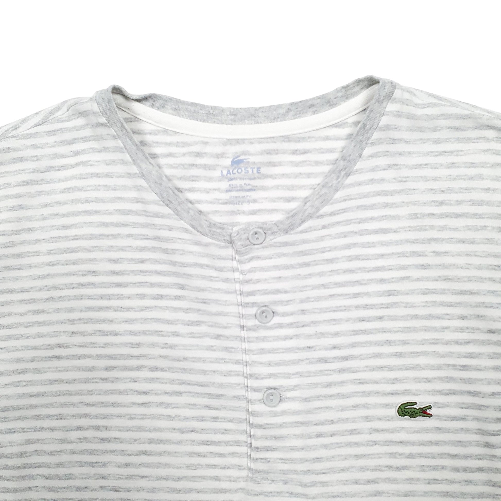 Mens White Lacoste  Short Sleeve T Shirt