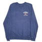 Mens Navy Tommy Hilfiger Jeans Spellout USA Flag Crewneck Jumper