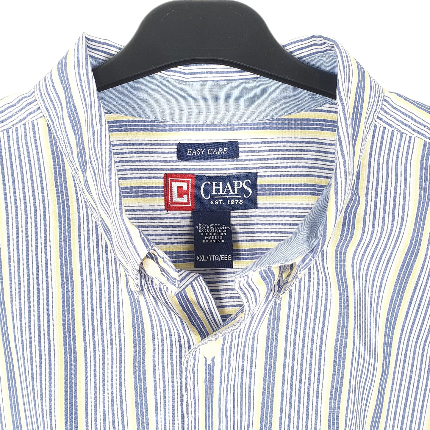 Mens White Chaps  Long Sleeve Shirt