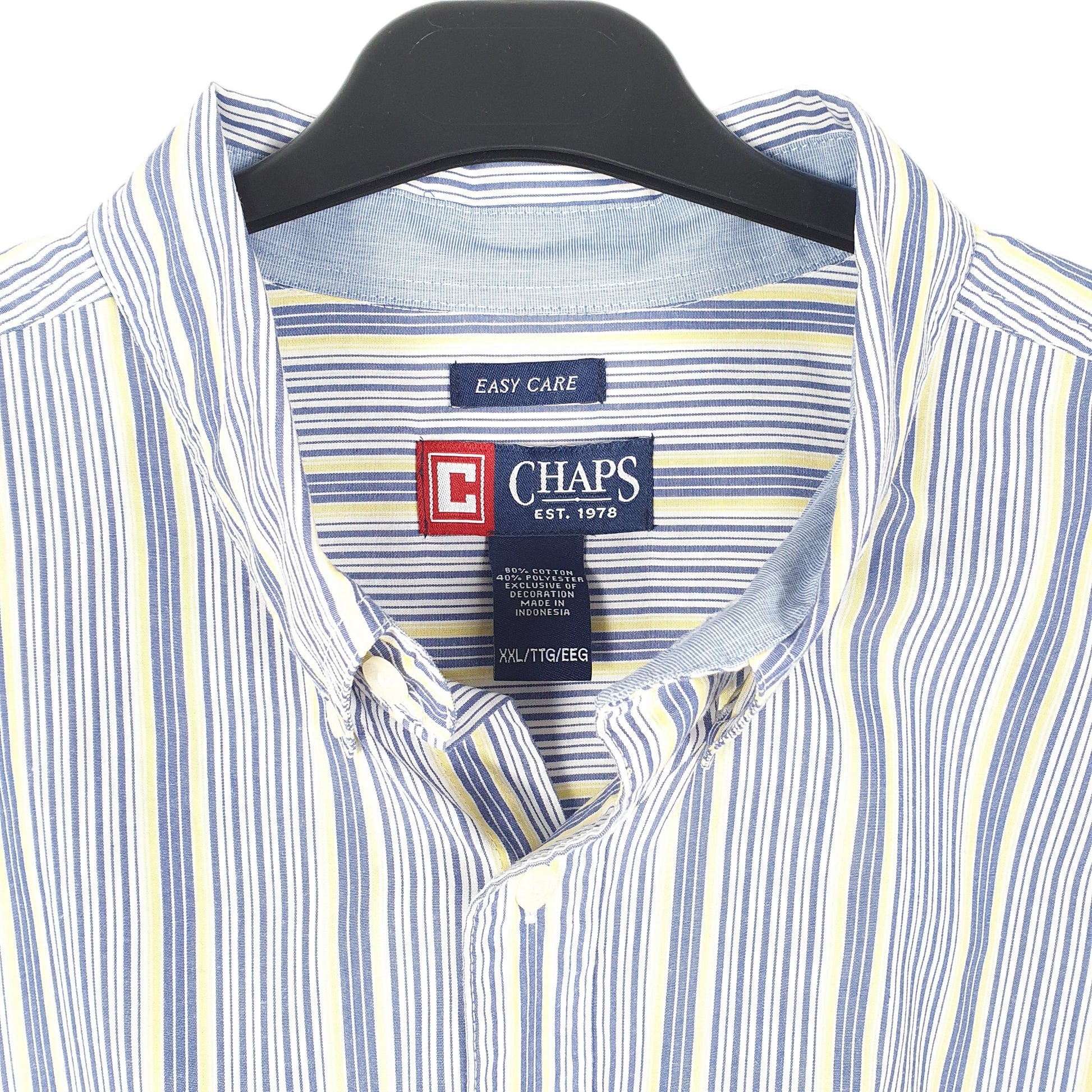 Mens White Chaps  Long Sleeve Shirt