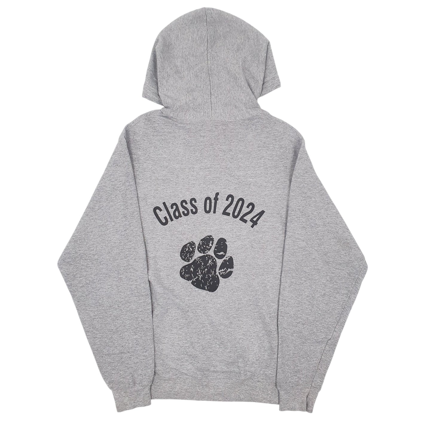 Mens Grey Port & Company University Preparatory Hoodie Jumper