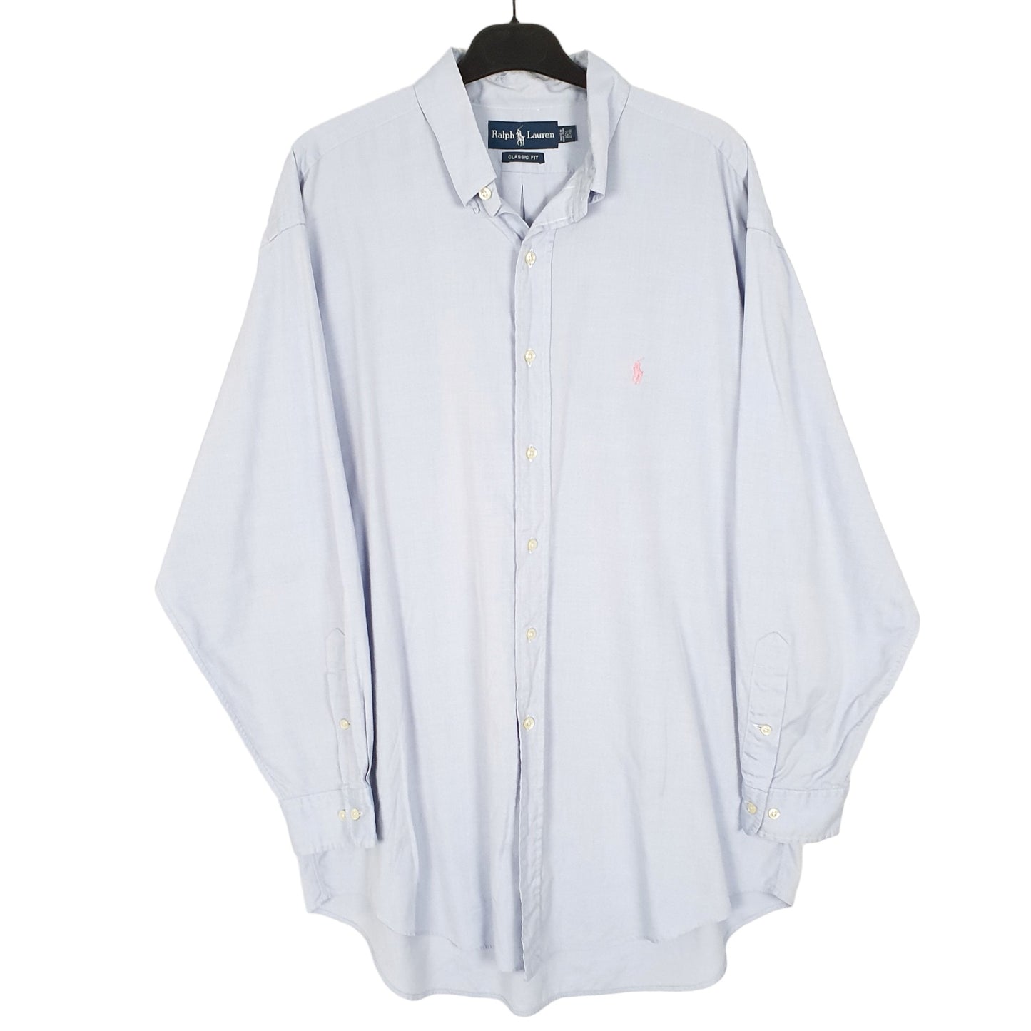 Mens Blue Ralph Lauren Oxford Long Sleeve Shirt