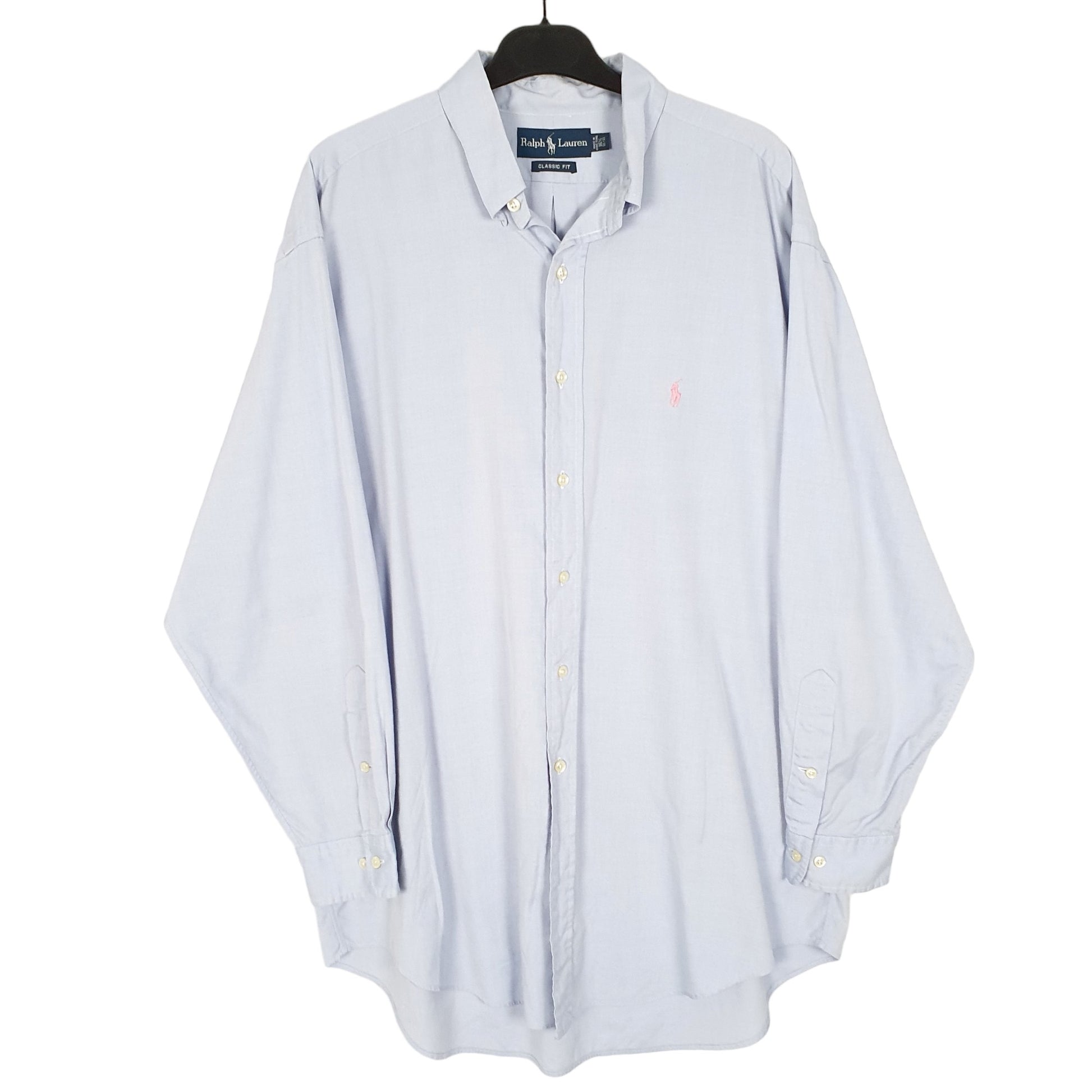 Mens Blue Ralph Lauren Oxford Long Sleeve Shirt